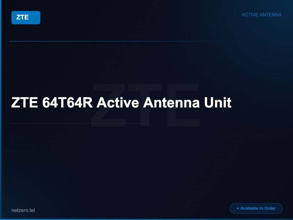 ZTE 64T64R Active Antenna Unit