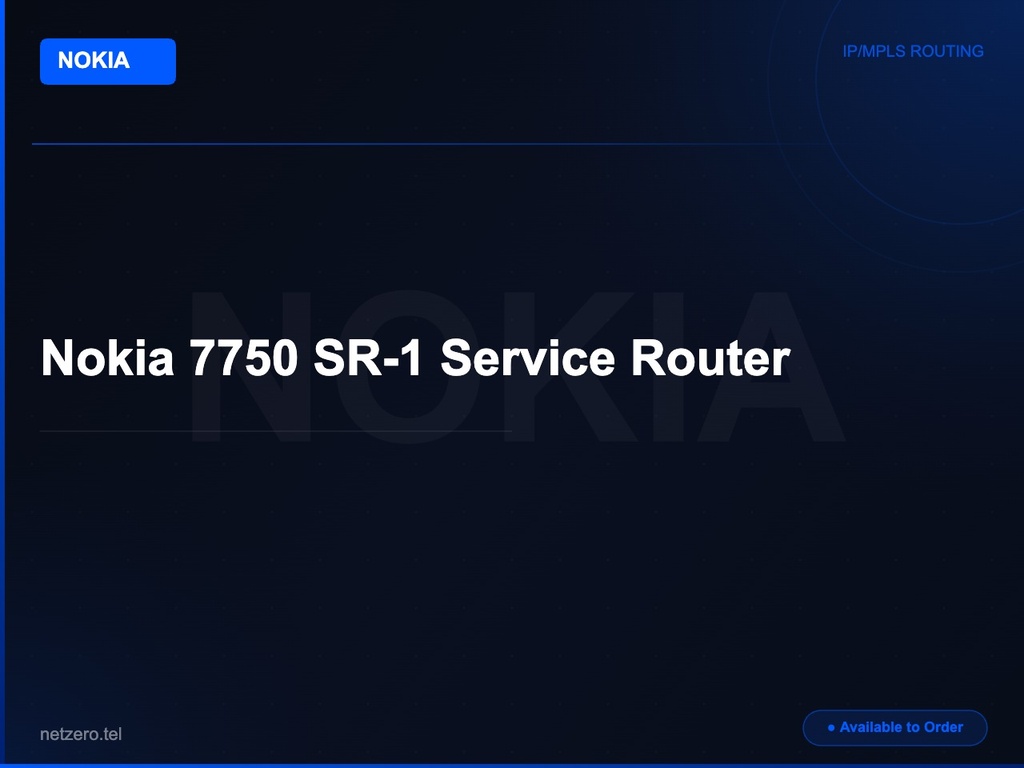 Nokia 7750 SR-1 Service Router