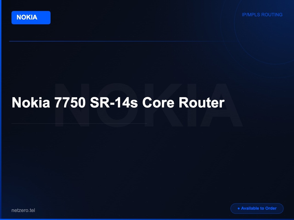 Nokia 7750 SR-14s Core Router