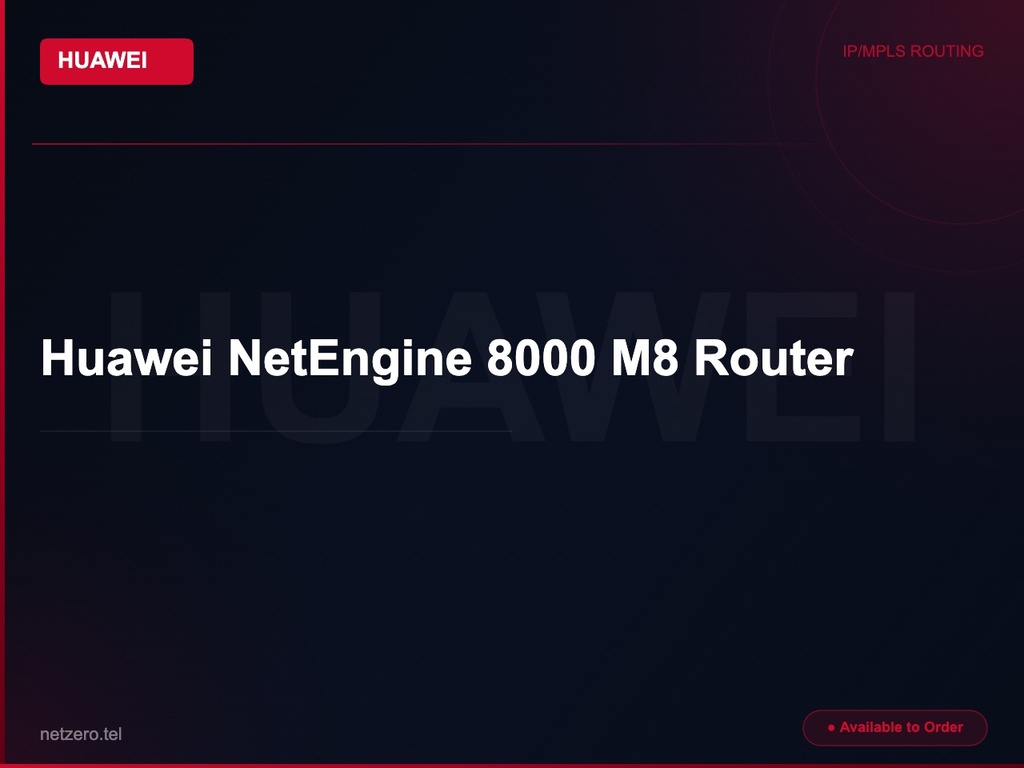 Huawei NetEngine 8000 M8 Router