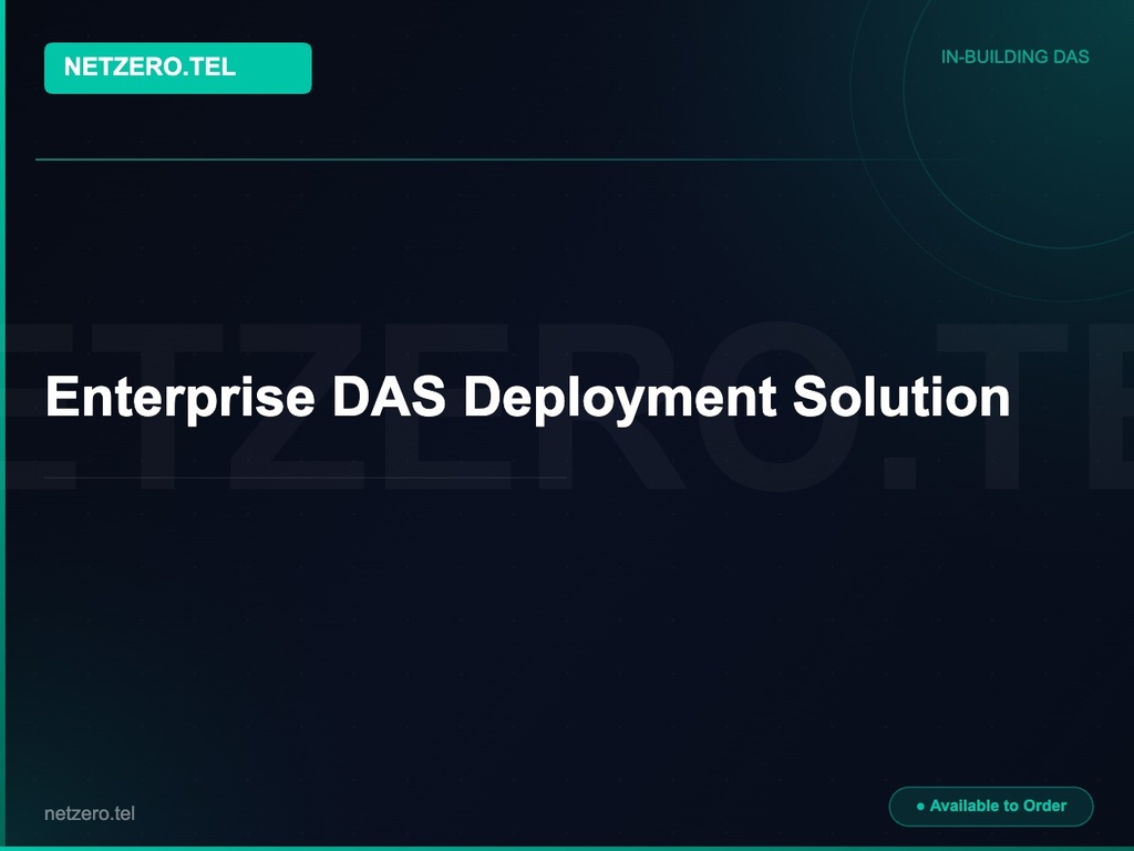 Enterprise DAS Deployment Solution