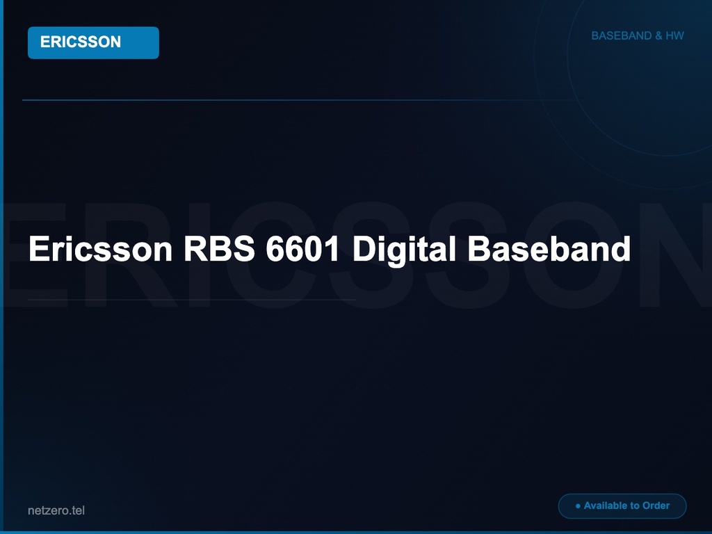 Ericsson RBS 6601 Digital Baseband