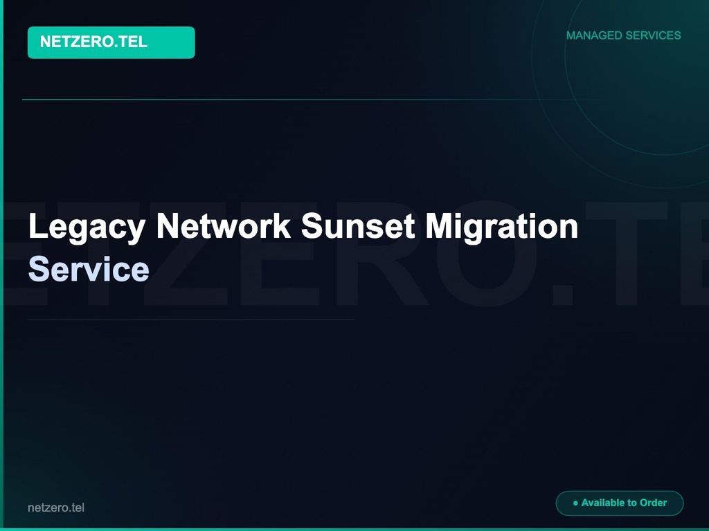 Legacy Network Sunset Migration Service