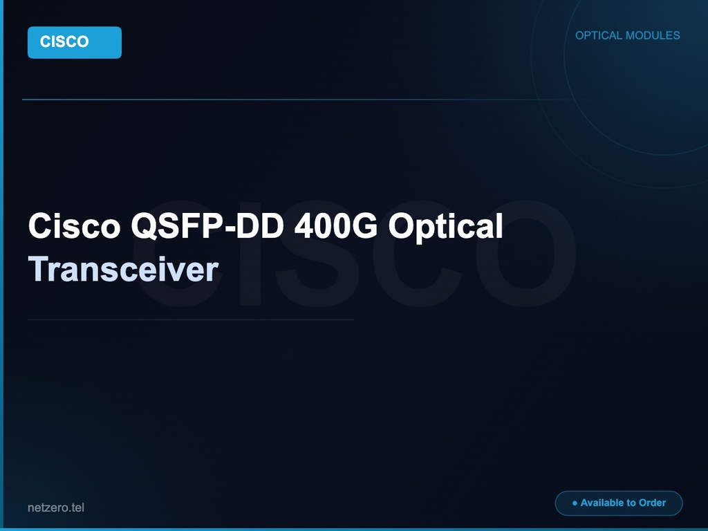 Cisco QSFP-DD 400G Optical Transceiver