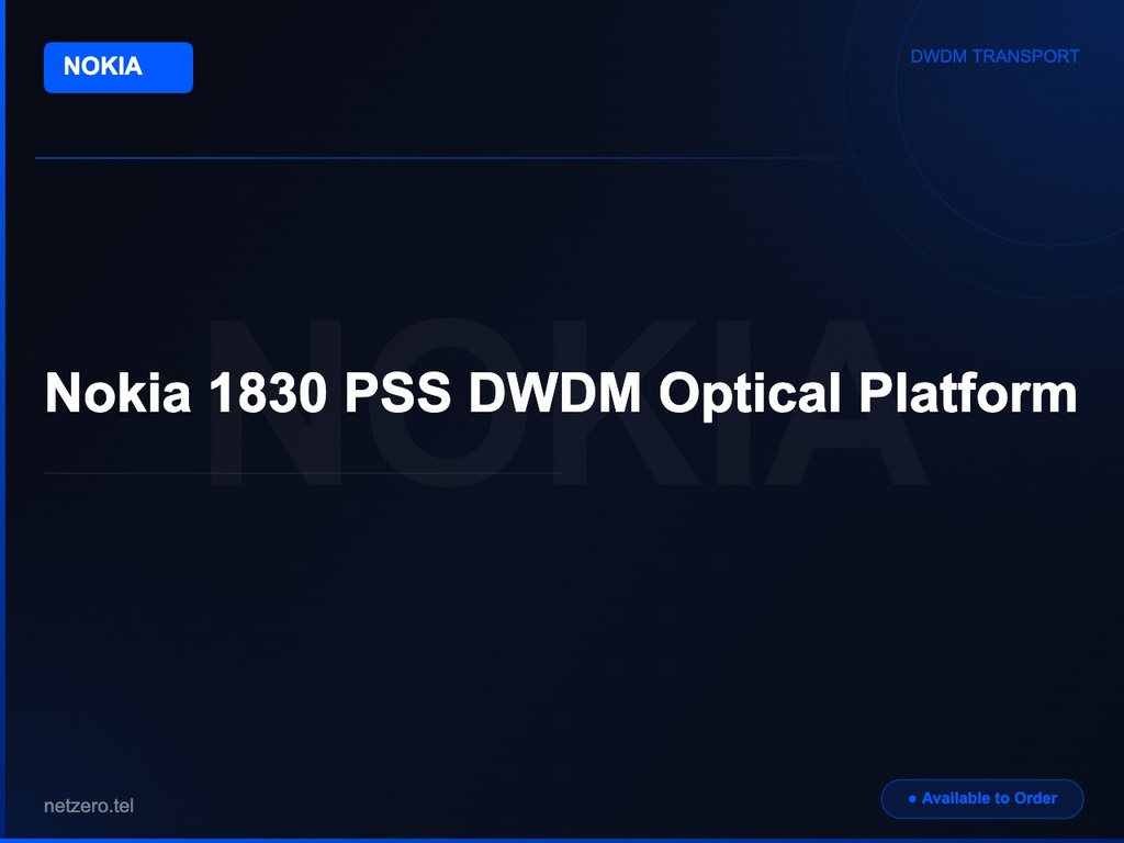 Nokia 1830 PSS DWDM Optical Platform