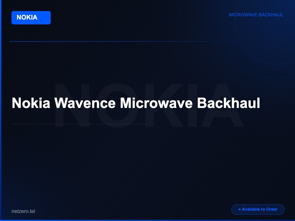 Nokia Wavence Microwave Backhaul