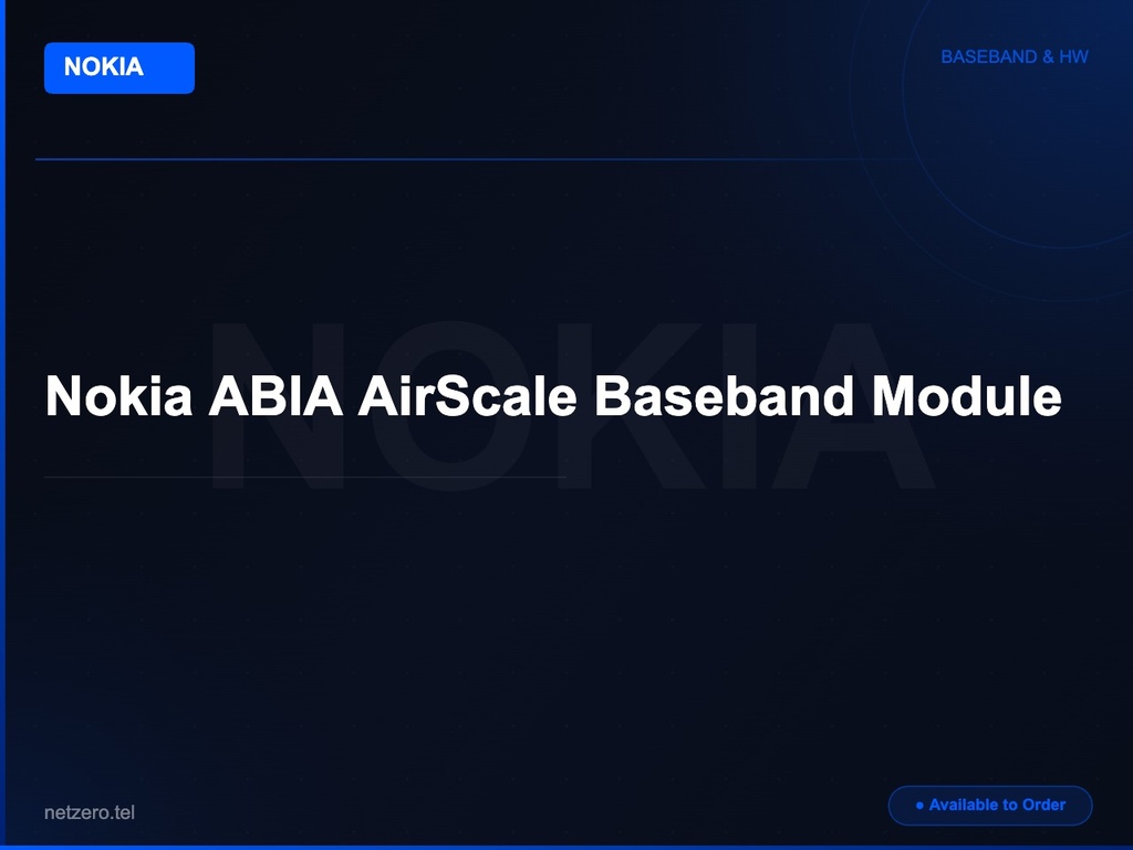 Nokia ABIA AirScale Baseband Module