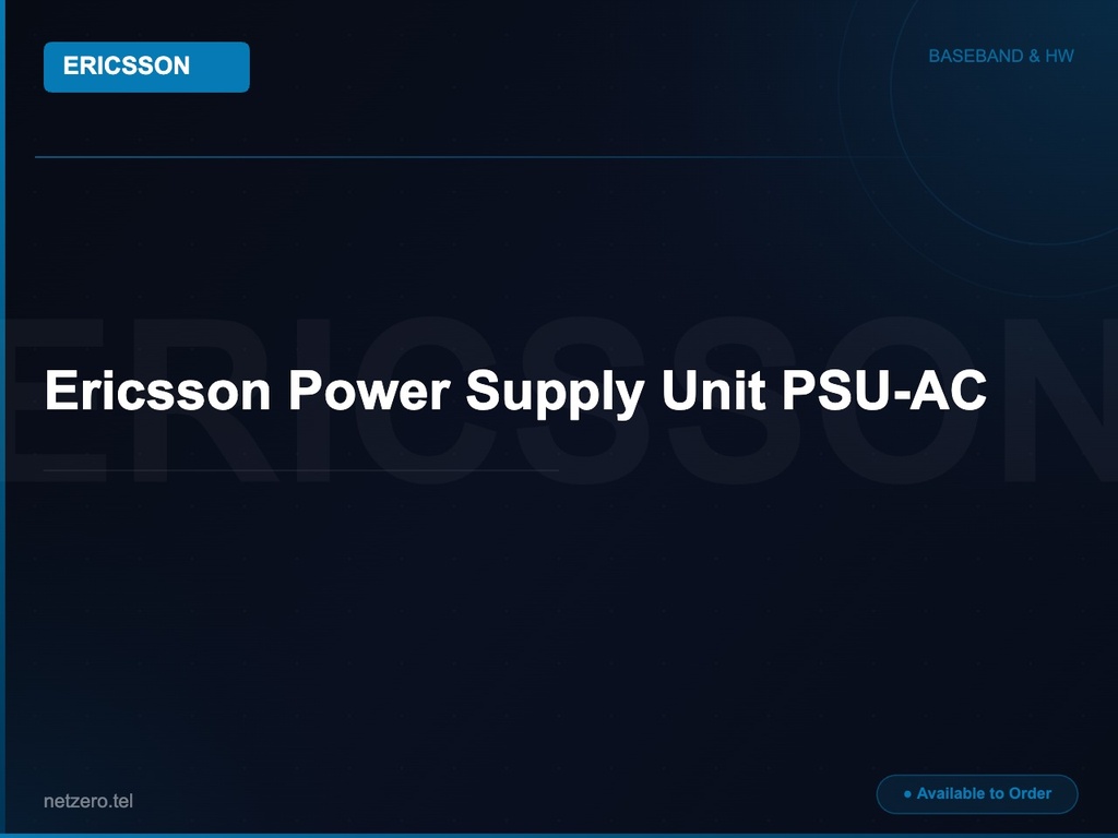 Ericsson Power Supply Unit PSU-AC