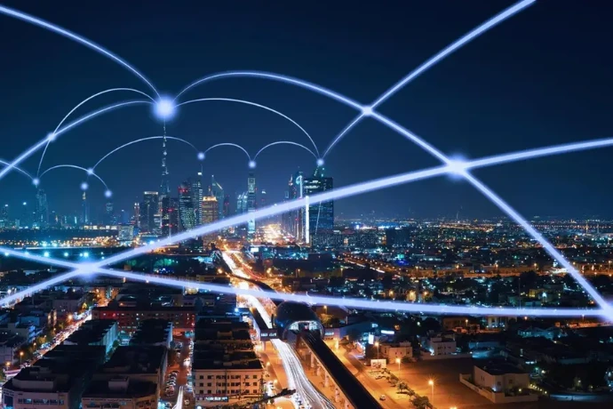 Global telecom network infrastructure with connected smart city
