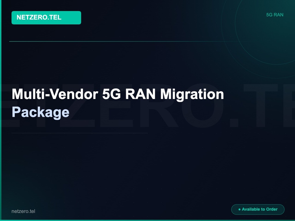 Multi-Vendor 5G RAN Migration Package
