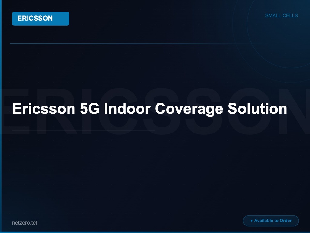 Ericsson 5G Indoor Coverage Solution