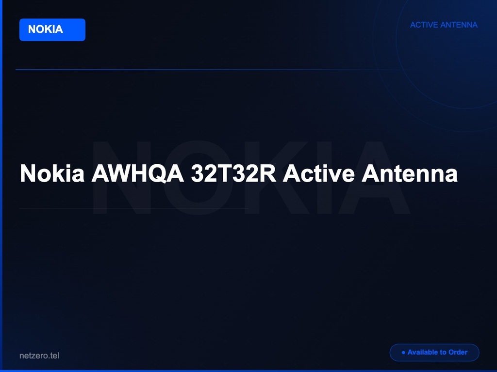 [NZT-VCN-45077] Nokia AWHQA 32T32R Active Antenna