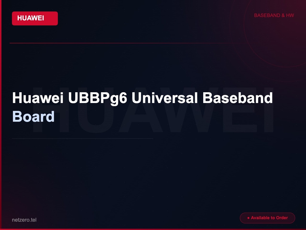 [NZT-VCN-45144] Huawei UBBPg6 Universal Baseband Board