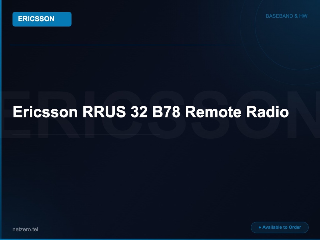 [NZT-VCN-45148] Ericsson RRUS 32 B78 Remote Radio